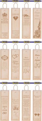 Skrzynka na wino grawer na DZIEŃ KOBIET z imieniem na Arena.pl