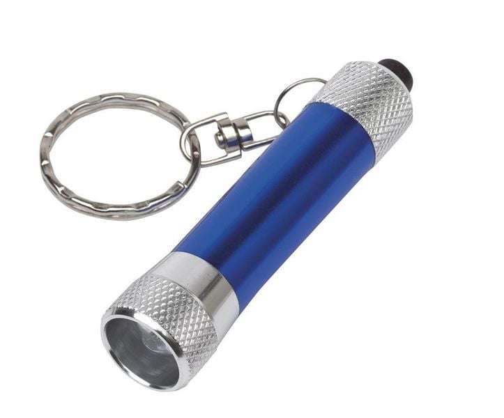 Breloczek FLARE, srebrny, niebieski zdjęcie 1