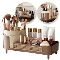 organizer na pędzle, kosmetyki, plecionka wiedeńska obrotowy