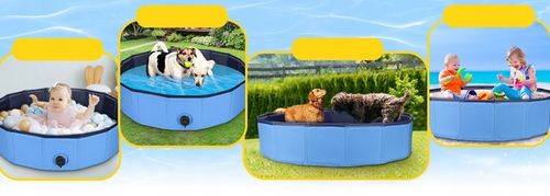BASEN dla psa składany na lato upał mały 80x30cm na Arena.pl