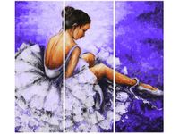 OBRAZ BALETNICA GRANATOWYM TLE