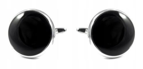 Srebrne spinki smokingowe do mankietów koszuli H6 na Arena.pl