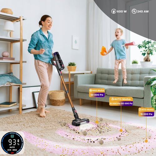 Odkurzacz Bezprzewodowy Pionowy Ręczny VOKSAR V11 5w1 LED 600W MOCNY na Arena.pl