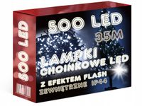 LAMPKI CHOINKOWE 500 LED 35M ZEWNĘTRZNE NA CHOINKĘ OŚWIETLENIE ŚWIĄTECZNE