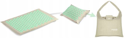 MATA DO AKUPRESURY Z KOLCAMI + PODUSZKA + TORBA na Arena.pl