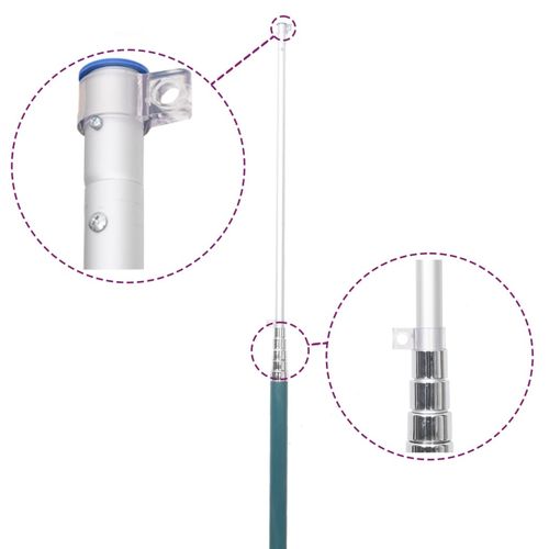 Flaga Niemiec z masztem, 5,55 m, aluminium na Arena.pl