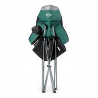 Krzesełko z oparciem ogrodowe działkowe Solidne 130kg podłokietniki wygodne