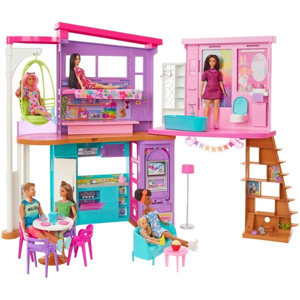 Barbie Wakacyjny domek dla lalek Zestaw do zabawy HCD50 zdjęcie 9