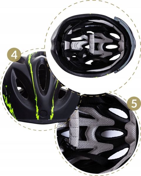 KASK ROWEROWY Z OKULARAMI LEKKI REGULOWANY ERCOLE zdjęcie 9