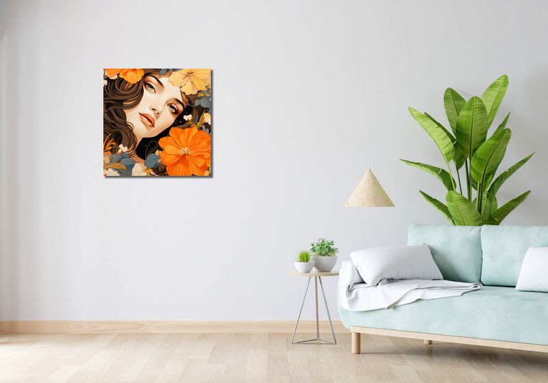 Obraz 60x60cm Kwiatowa Esencja zdjęcie 2