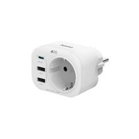 Gniazdo elektryczne HAMA z ładowarką USB 20W Power Delivery USB-C USB-A