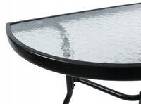 Zestaw mebli ogrodowych metal czarny 3 el. komplet meble ogrodowe na taras