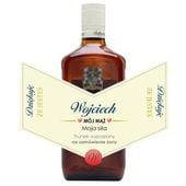 PREZENT DLA MĘŻA etykieta personalizowana na whisky Ballant.