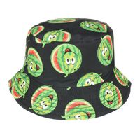 Kapelusz Dwustronny Bucket Hat Czapka Czarny Arbuz Kap-M-34