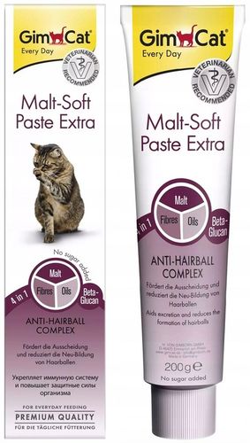 GIMPET PASTA ODKŁACZAJĄCA MALT SOFT EKSTRA DLA KOTA 200g na Arena.pl