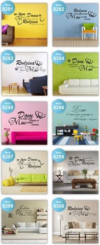 Naklejki na ścianę NAPISY CYTATY samoprzylepne na Arena.pl