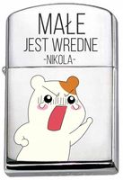Zapalniczka benzynowa z nadrukiem benzyna Zippo