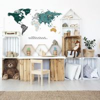 Naklejka Mapa Świata DK335 L