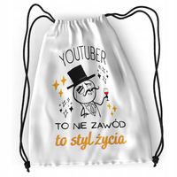 Plecak Sportowy Szkolny Youtubera Worek Torba Z Nadrukiem Ze Zdjęciem