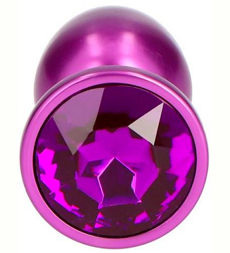 Fioletowy korek analny z diamencikiem na Arena.pl