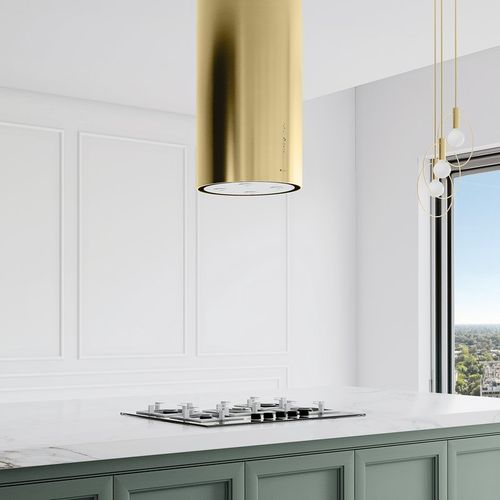 Okap kuchenny GLOBALO Cylindro Isola 39.7 Light Gold Mat na Arena.pl