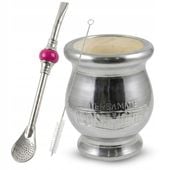 Ekskluzywny Zestaw do Yerba Mate: Matero Algarrobo + Bombilla INOX
