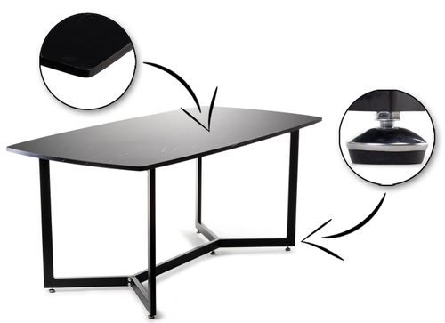 Stół Marillo Black Dark 180x90 cm na Arena.pl