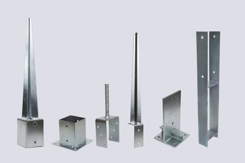 PODSTAWA SŁUPA DO PRZYKRĘCANIA 14x14cm OCYNKOWANA 2 mm | KOTWA na Arena.pl
