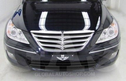 Hyundai Genesis Seden -Chromowane Listwy Grill Chrom Atrapy Zderzaka Tuning na Arena.pl
