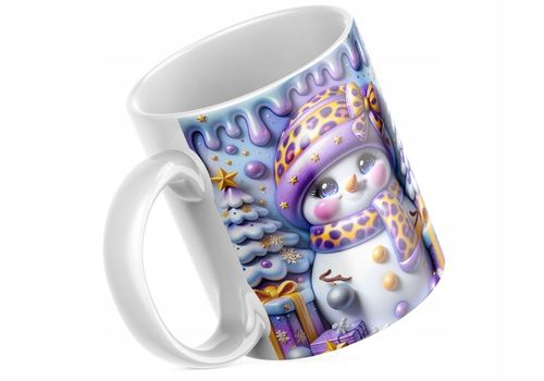 Świąteczny Kubek 3D Bałwanek - Idealny Na Prezent - NOWOŚĆ - HIT Bałwanek na Arena.pl