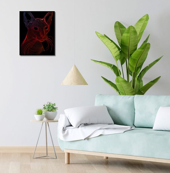 Plakat 40x50cm Cyfrowa Kocica zdjęcie 4