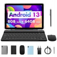 Tablet PRITOM 10 cali z Androidem 13, 8(4+4 wirtualne) GB + 64 GB, WiFi 6