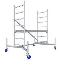 Rusztowanie aluminiowe ClimTec firmy KRAUSE - wysokość robocza 3m + komplet rolek 125mm