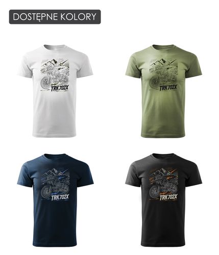 Koszulka z motocyklem Benelli TRK 702 X TRK702 TRK702X męska granatowa REGULAR L na Arena.pl