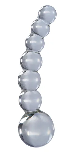 pipedream icicles 29 - szklany masażer kulkowy, długość 12 cm na Arena.pl