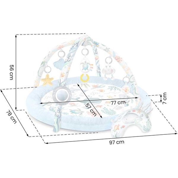 Mata edukacyjna interaktywna Ocean Nukido - niebieska zdjęcie 6