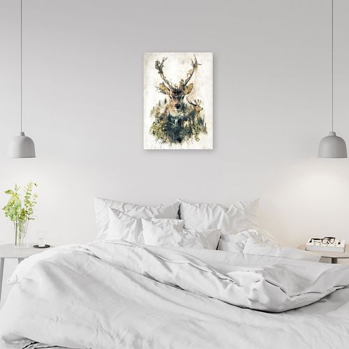 Obraz na płótnie – Canvas, Artystyczny jeleń 40x60 na Arena.pl