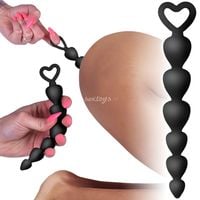 SILIKONOWA SONDA ANALNA, Korek Orgazmowy Dotyk Czarny