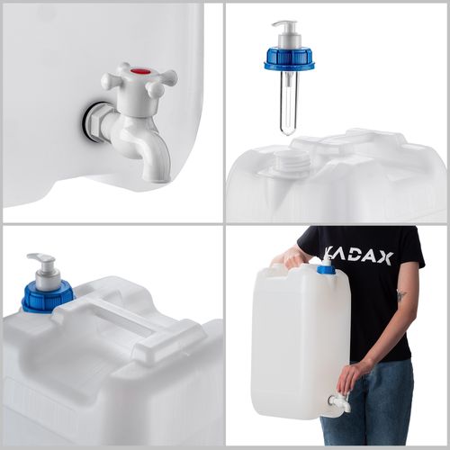 KADAX Kanister Na Wodę Umywalka Pojemnik Dozownik mydło Płyny 30L Z Kranem na Arena.pl