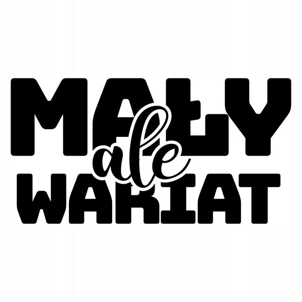Naklejka MAŁY ALE WARIAT 10 cm zdjęcie 1