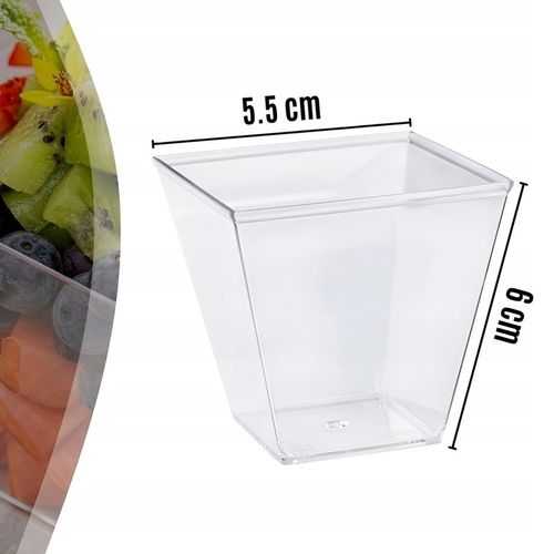 PUCHARKI DESEROWE DO DESERÓW POJEMNIKI NA DESERY PRZEKĄSKI 120 ml 50 szt na Arena.pl