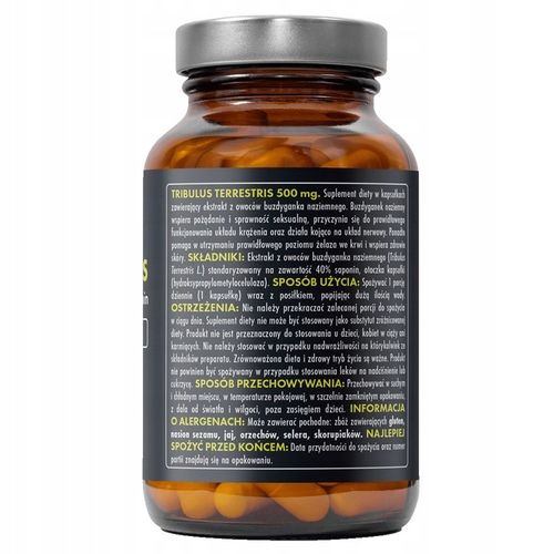 HERB Tribulus 500mg 90vcaps Booster Testosteron Libido Potencja na Arena.pl