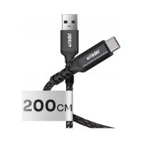 2X DŁUGI MOCNY SZYBKI PRZEWÓD TYP-C 2 METRY ZASILACZ ŁADOWARKA PD 33W QC 3.