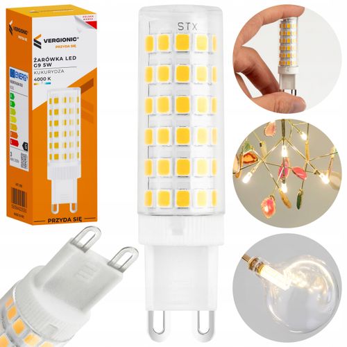 Żarówka LED SMD 5W G9 4000K VERGIONIC na Arena.pl