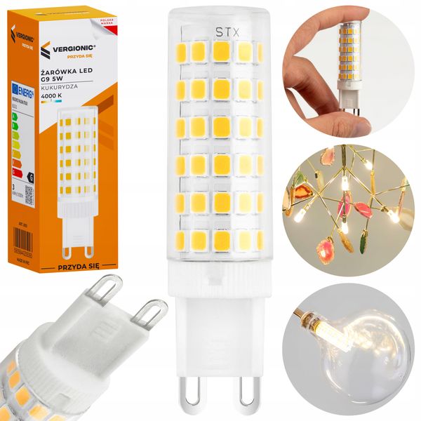 Żarówka LED SMD 5W G9 4000K VERGIONIC zdjęcie 2