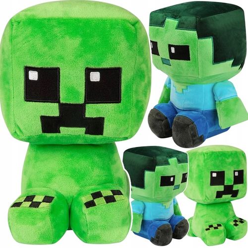 MINECRAFT KRIPER + ZOMBIE DUŻA MASKOTKA ZESTAW 2w1 DWIE MASKOTKI PLUSZAK na Arena.pl