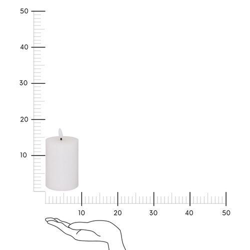 Świeca Molia LED biała 7x13cm na Arena.pl