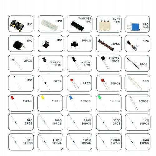 Zestaw Startowy Do Nauki Programowania Komponenty Arduino Uno R3 Z Płytką na Arena.pl