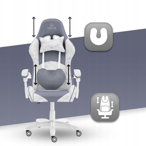 FOTEL GAMINGOWY DLA GRACZA BIUROWY HELL'S zdjęcie 11