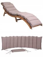 Poduszka na leżak ogrodowy sauna na krzesła meble ogrodowe 183x56cm beżowy